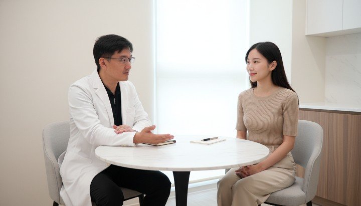 醫師針對咀嚼肌厚度評估瘦小臉療程 診所展示不同品牌肉毒桿菌與瘦小臉療程 專業醫師操作肉毒桿菌注射進行瘦小臉 瘦小臉注射前後對比,展現自然V臉 解析肉毒桿菌擴散度與瘦小臉效果關係圖