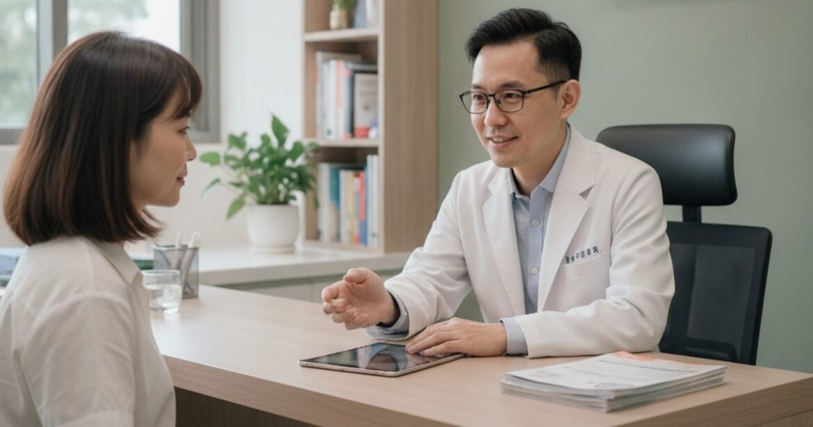 吳芮醫師細心說明無痕筋膜拉提的原理與療程重點